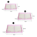 Indoor Pet Training Toilet Tray Puppy Pee Tray Potty Trainer for Kitten M Pink - Aladdin Shoppers