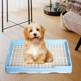 Indoor Pet Training Toilet Tray Puppy Pee Tray Potty Trainer for Kitten S Blue - Aladdin Shoppers