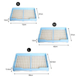 Indoor Pet Training Toilet Tray Puppy Pee Tray Potty Trainer for Kitten M Blue - Aladdin Shoppers