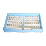 Indoor Pet Training Toilet Tray Puppy Pee Tray Potty Trainer for Kitten M Blue - Aladdin Shoppers