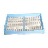 Indoor Pet Training Toilet Tray Puppy Pee Tray Potty Trainer for Kitten M Blue - Aladdin Shoppers