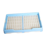 Indoor Pet Training Toilet Tray Puppy Pee Tray Potty Trainer for Kitten M Blue - Aladdin Shoppers