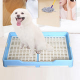 Indoor Pet Training Toilet Tray Puppy Pee Tray Potty Trainer for Kitten M Blue - Aladdin Shoppers