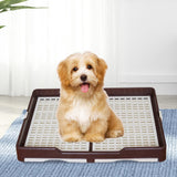 Indoor Pet Training Toilet Tray Puppy Pee Tray Potty Trainer for Kitten S Coffee - Aladdin Shoppers