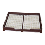 Indoor Pet Training Toilet Tray Puppy Pee Tray Potty Trainer for Kitten M Coffee - Aladdin Shoppers