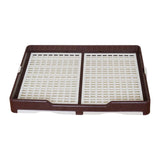 Indoor Pet Training Toilet Tray Puppy Pee Tray Potty Trainer for Kitten M Coffee - Aladdin Shoppers