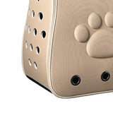 Cat Backpack Carrier Carrying Bag Portable for Outdoor Hiking for Small Dogs Khaki - Aladdin Shoppers