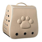 Cat Backpack Carrier Carrying Bag Portable for Outdoor Hiking for Small Dogs Khaki - Aladdin Shoppers