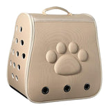 Cat Backpack Carrier Carrying Bag Portable for Outdoor Hiking for Small Dogs Khaki - Aladdin Shoppers