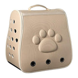 Cat Backpack Carrier Carrying Bag Portable for Outdoor Hiking for Small Dogs Khaki - Aladdin Shoppers