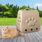 Cat Backpack Carrier Carrying Bag Portable for Outdoor Hiking for Small Dogs Khaki - Aladdin Shoppers