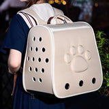 Cat Backpack Carrier Carrying Bag Portable for Outdoor Hiking for Small Dogs Khaki - Aladdin Shoppers
