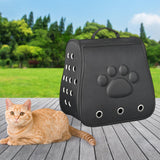 Cat Backpack Carrier Carrying Bag Portable for Outdoor Hiking for Small Dogs black - Aladdin Shoppers