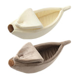 Banana Cats Bed House Lovely Pet Supplies Warm for Kittens Dogs Bed Beige - Aladdin Shoppers