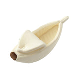 Banana Cats Bed House Lovely Pet Supplies Warm for Kittens Dogs Bed Beige - Aladdin Shoppers