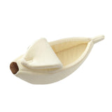 Banana Cats Bed House Lovely Pet Supplies Warm for Kittens Dogs Bed Beige - Aladdin Shoppers