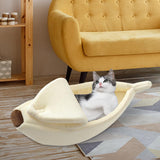 Banana Cats Bed House Lovely Pet Supplies Warm for Kittens Dogs Bed Beige - Aladdin Shoppers