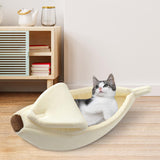 Banana Cats Bed House Lovely Pet Supplies Warm for Kittens Dogs Bed Beige - Aladdin Shoppers