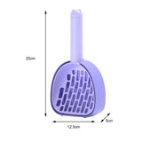 Cat Litter Dustpan Pet Litter Scooper Indoor Sand Sifting Pet Cleaning Tool Purple - Aladdin Shoppers