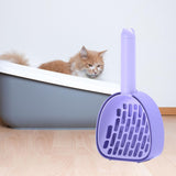 Cat Litter Dustpan Pet Litter Scooper Indoor Sand Sifting Pet Cleaning Tool Purple - Aladdin Shoppers