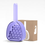 Cat Litter Dustpan Pet Litter Scooper Indoor Sand Sifting Pet Cleaning Tool Purple - Aladdin Shoppers