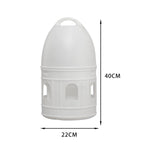 Pigeon Water Dispenser Feeder Large Capacity Bird Drinker for Parakeet White - Aladdin Shoppers