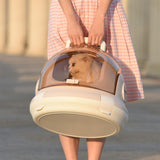 Lightweight Cat Carrier Dog Travel Case Box Breathable Handbag for Camping Light Pink - Aladdin Shoppers