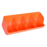 Piglet Fodder Trough Poultry Farming Feeder Animal Husbandry Accessories 4 Slot Orange - Aladdin Shoppers