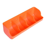Piglet Fodder Trough Poultry Farming Feeder Animal Husbandry Accessories 4 Slot Orange - Aladdin Shoppers