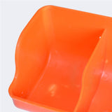 Piglet Fodder Trough Poultry Farming Feeder Animal Husbandry Accessories 4 Slot Orange - Aladdin Shoppers