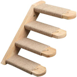 Wall Mounted Cat Stairway Indoor Cats Climbing Shelves for Door Apartment 4 Steps 40x22x6cm - Aladdin Shoppers
