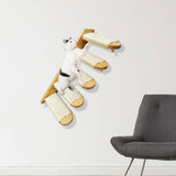 Wall Mounted Cat Stairway Indoor Cats Climbing Shelves for Door Apartment 5 Step 54x20x22cm - Aladdin Shoppers