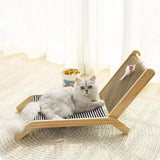 Cat Scratch Pad Nest Bed Interactive Play Recliner Furniture Protection - Aladdin Shoppers