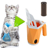 Portable Pets Scooper Removable Durable Cleaner Tool for Pets Supplies Puppy Yellow - Aladdin Shoppers