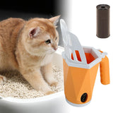 Portable Pets Scooper Removable Durable Cleaner Tool for Pets Supplies Puppy Yellow - Aladdin Shoppers