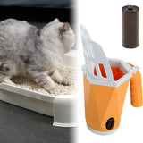 Portable Pets Scooper Removable Durable Cleaner Tool for Pets Supplies Puppy Yellow - Aladdin Shoppers
