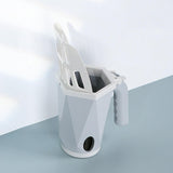 Portable Pets Scooper Removable Durable Cleaner Tool for Pets Supplies Puppy Gray - Aladdin Shoppers