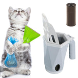 Portable Pets Scooper Removable Durable Cleaner Tool for Pets Supplies Puppy Gray - Aladdin Shoppers