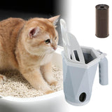 Portable Pets Scooper Removable Durable Cleaner Tool for Pets Supplies Puppy Gray - Aladdin Shoppers