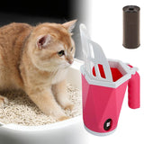Portable Pets Scooper Removable Durable Cleaner Tool for Pets Supplies Puppy Red - Aladdin Shoppers