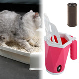 Portable Pets Scooper Removable Durable Cleaner Tool for Pets Supplies Puppy Red - Aladdin Shoppers