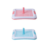 Portable Dog Potty Tray Training Mat Keep Floors Clean Pee Training Tray L Red White - Aladdin Shoppers