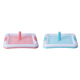 Portable Dog Potty Tray Training Mat Keep Floors Clean Pee Training Tray L Red White - Aladdin Shoppers