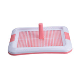 Portable Dog Potty Tray Training Mat Keep Floors Clean Pee Training Tray L Red White - Aladdin Shoppers