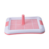 Portable Dog Potty Tray Training Mat Keep Floors Clean Pee Training Tray L Red White - Aladdin Shoppers
