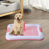 Portable Dog Potty Tray Training Mat Keep Floors Clean Pee Training Tray S Red White - Aladdin Shoppers