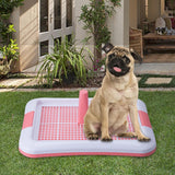 Portable Dog Potty Tray Training Mat Keep Floors Clean Pee Training Tray S Red White - Aladdin Shoppers