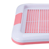 Portable Dog Potty Tray Training Mat Keep Floors Clean Pee Training Tray S Red White - Aladdin Shoppers