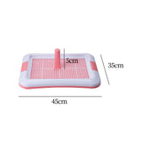 Portable Dog Potty Tray Training Mat Keep Floors Clean Pee Training Tray S Red White - Aladdin Shoppers