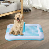 Portable Dog Potty Tray Training Mat Keep Floors Clean Pee Training Tray S Blue White - Aladdin Shoppers